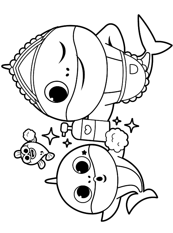 Baby Shark Coloring Pages / Kids-n-fun.com | Coloring page Baby Shark